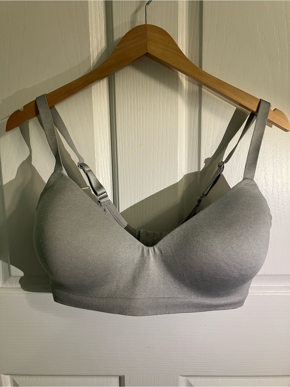 Auden Light Gray Seamless Wireless Bra